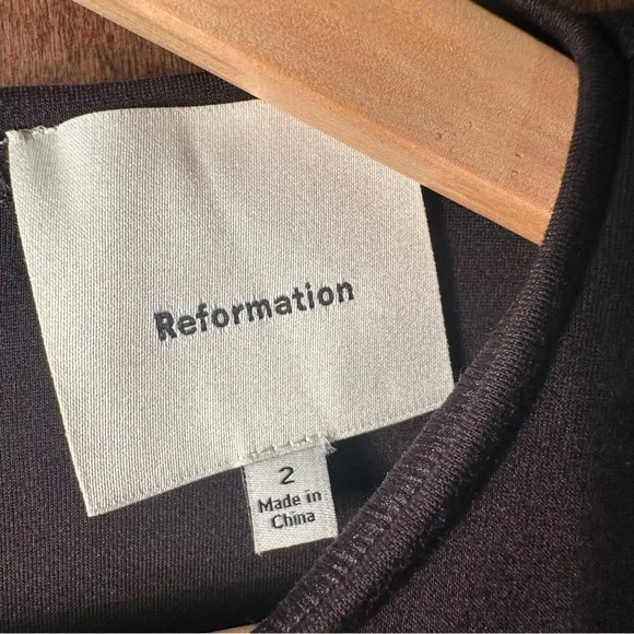 Reformation Classic Black Dress - Picture 4 of 8